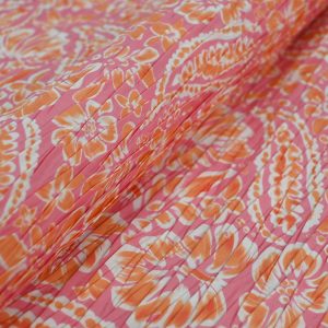 Printed Pleated Fabric